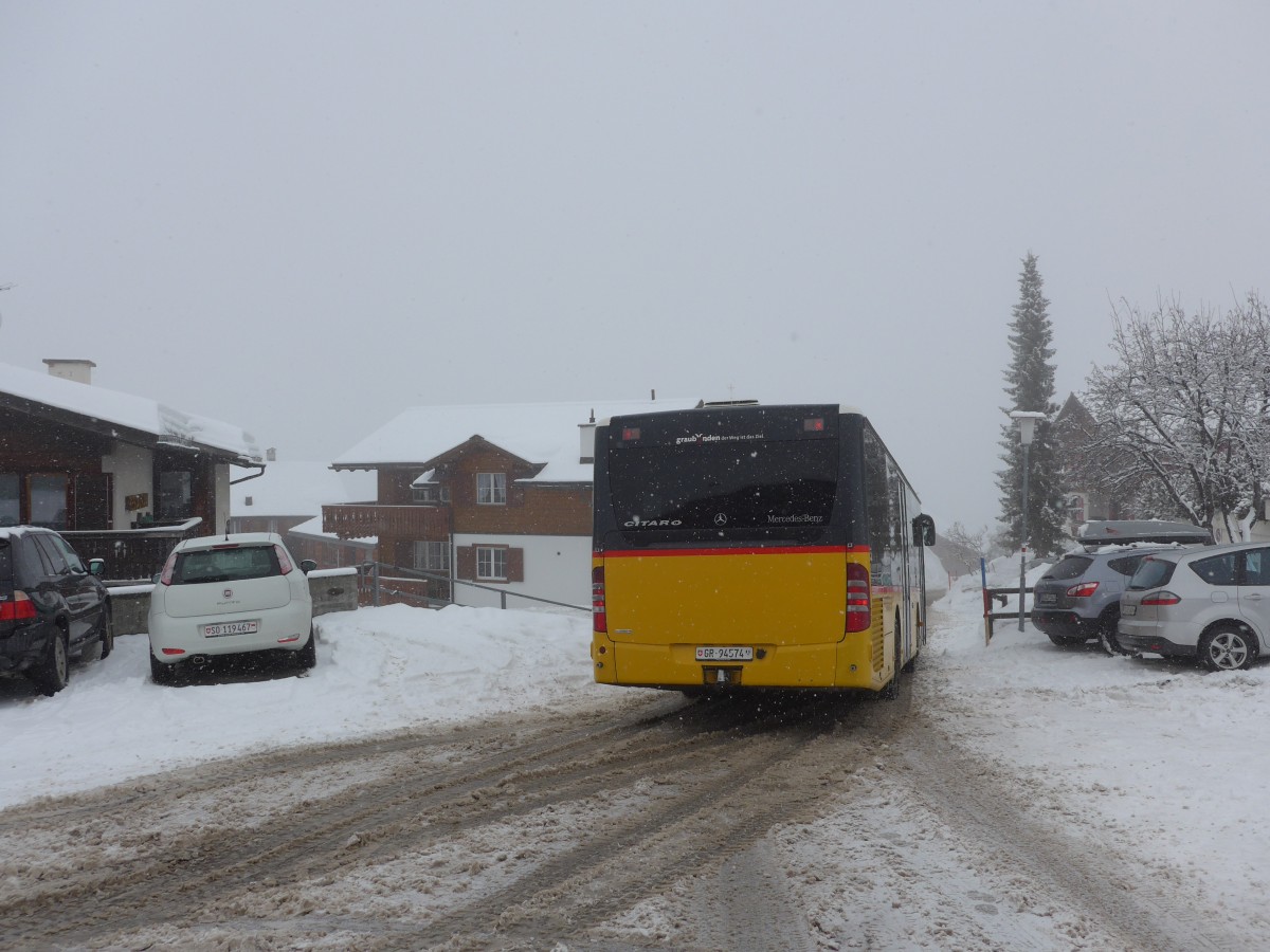 (149'082) - Fontana, Ilanz - Nr. 19/GR 94'574 - Mercedes am 1. Mrz 2014 in Obersaxen, Meierhof Talstation