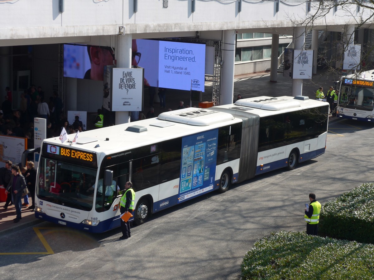 (149'216) - TPG Genve - Nr. 1169/GE 960'919 - Mercedes am 9. Mrz 2014 in Genve, Palexpo