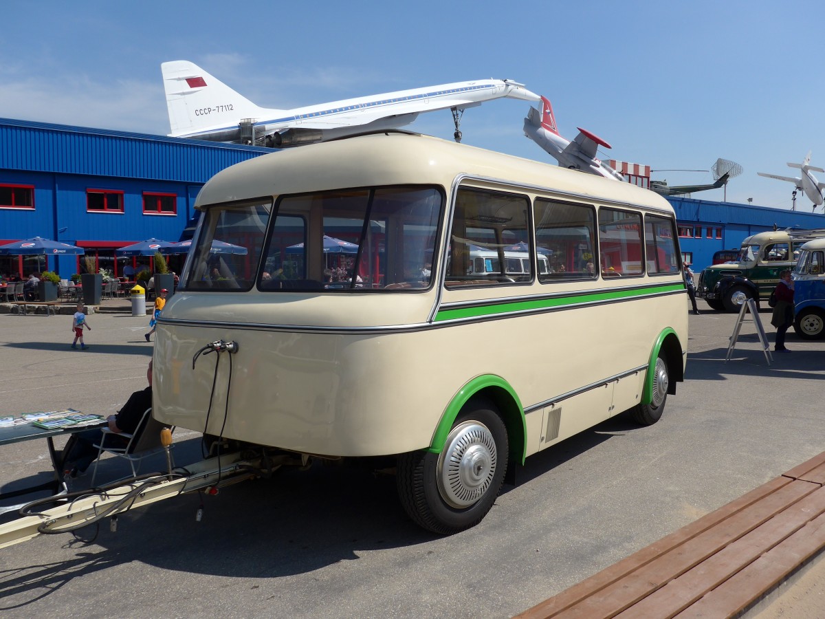 (149'862) - RegioBus, Mittweida - FG-RM 57H - Bautzen Personenanhnger am 25. April 2014 in Sinsheim, Museum