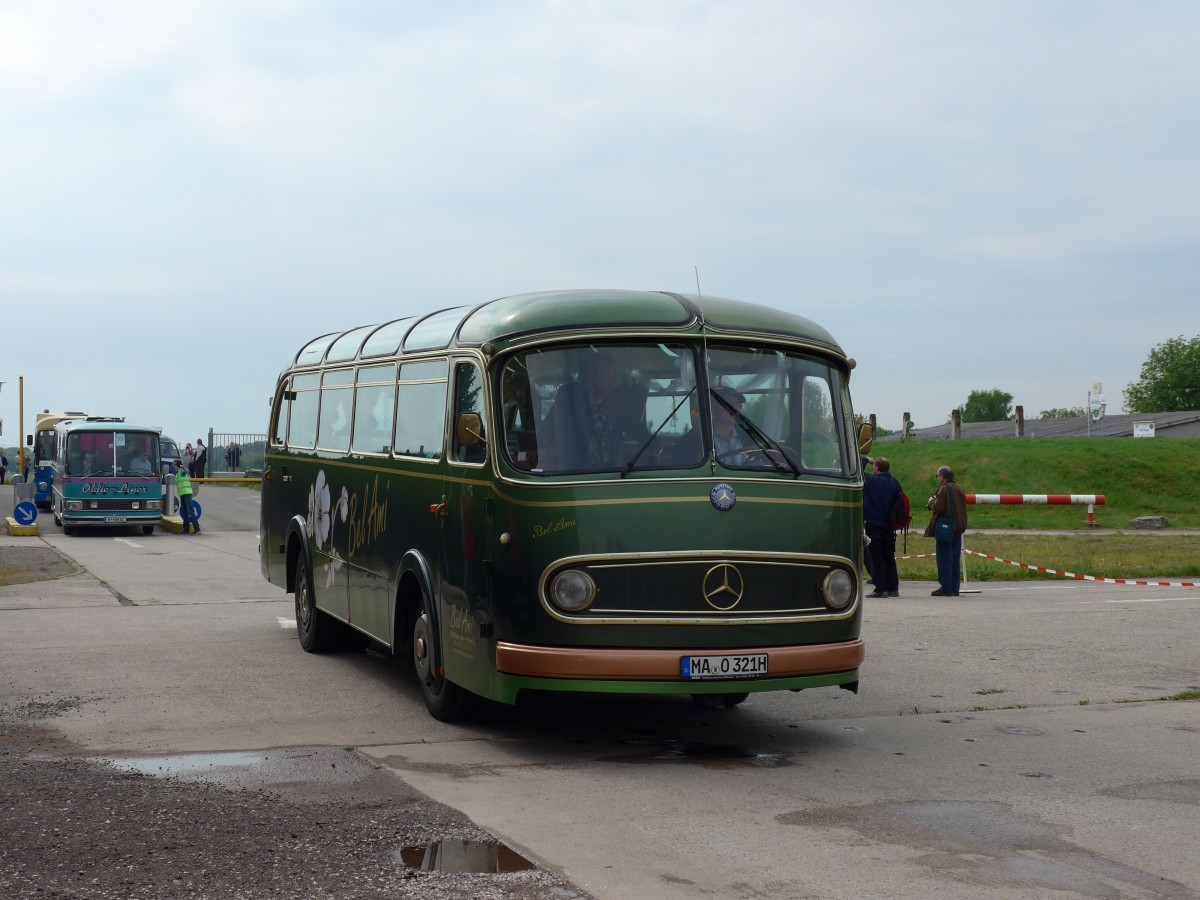 (150'196) - Bel Ami, Mannheim - MA-O 321H - Mercedes am 26. April 2014 in Speyer, Technik-Museum