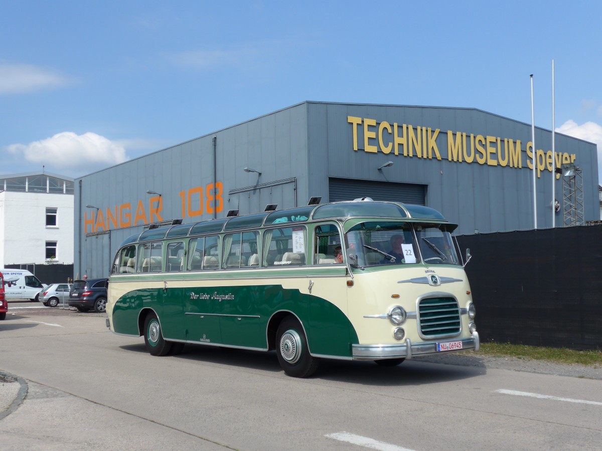 (150'455) - Setra Veteranen-Club, Bad Windsheim - NU 06'945 - Setra am 26. April 2014 in Speyer, Technik-Museum