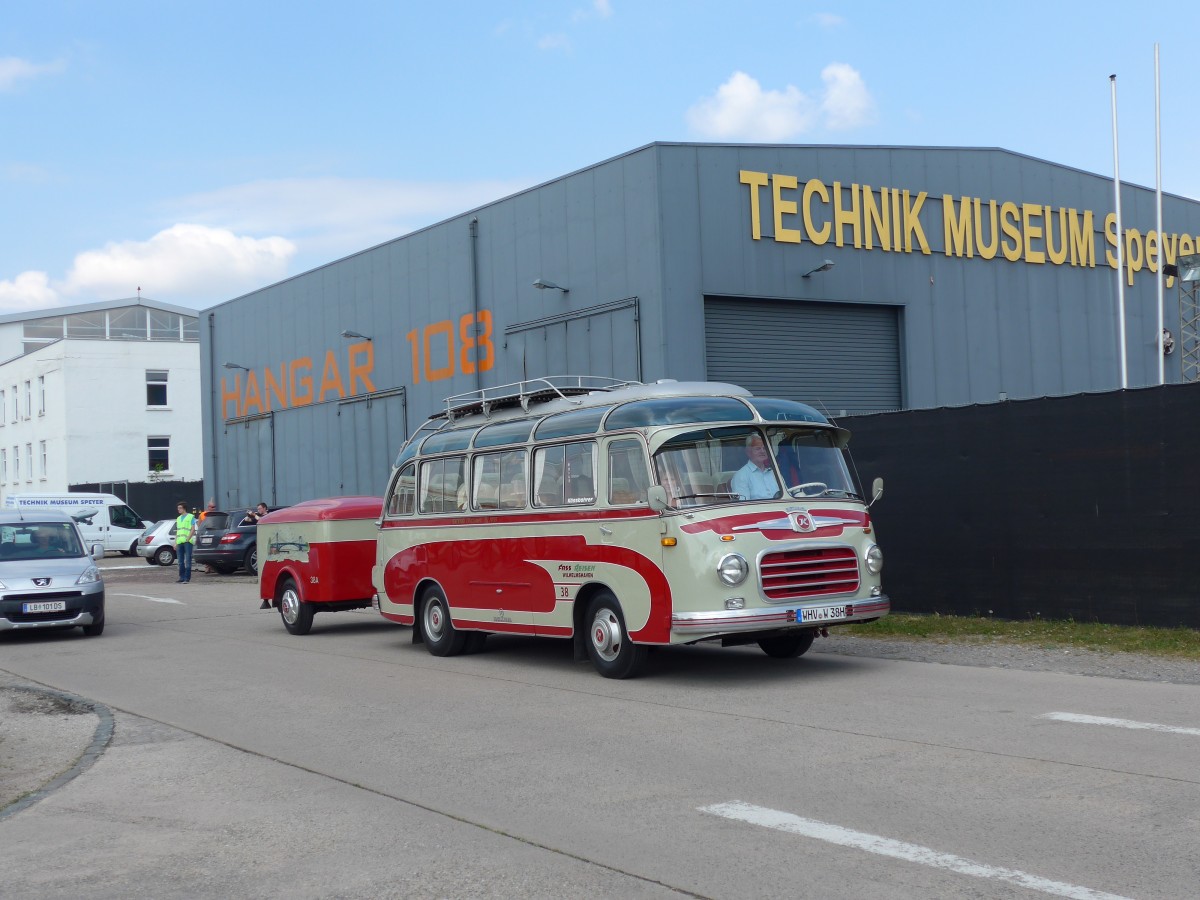 (150'472) - Fass, Wilhelmshaven - Nr. 38/WHV-W 38H - Setra am 26. April 2014 in Speyer, Technik-Museum