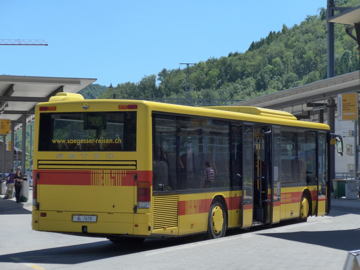 (150'703) - ASW Wintersingen - Nr. 2(119)/BL 7678 - Setra am 18. Mai 2014 beim Bahnhof Sissach