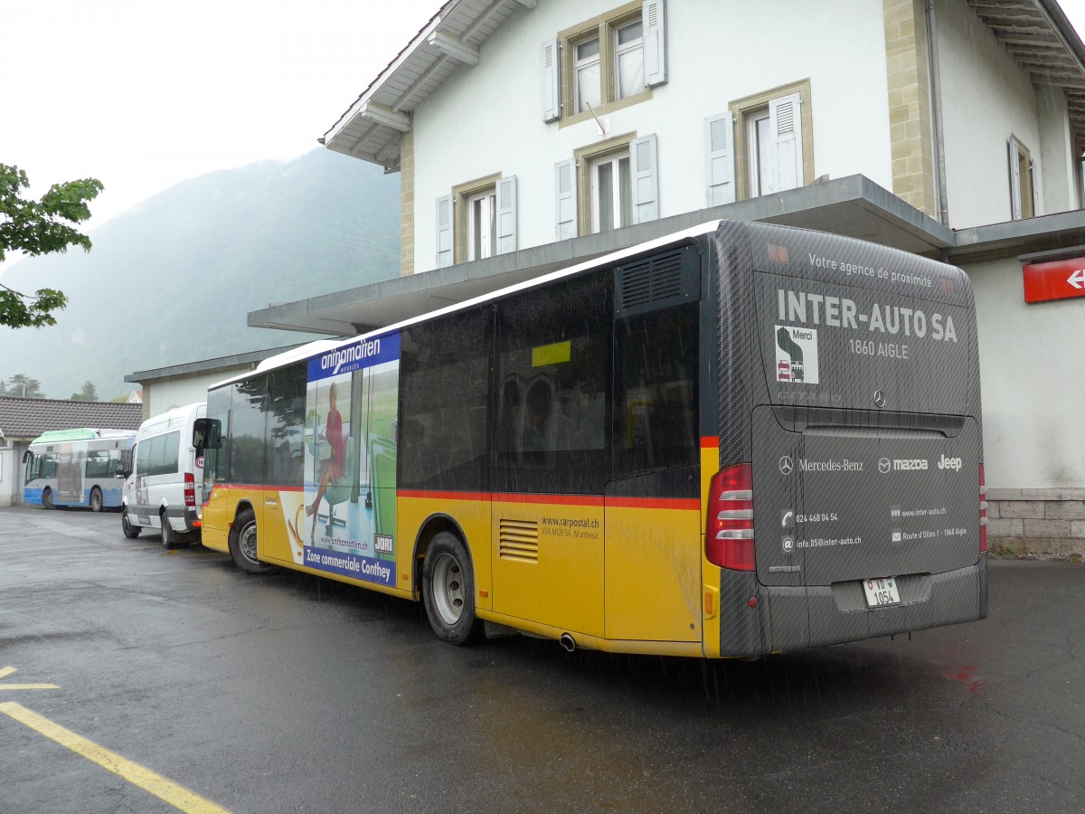 (150'899) - MOB Montreux - Nr. 33/VD 1054 - Mercedes am 26. Mai 2014 beim Bahnhof Villeneuve