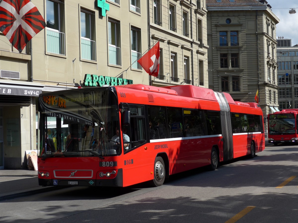 (150'954) - Bernmobil, Bern - Nr. 809/BE 612'809 - Volvo am 28. Mai 2014 in Bern, Hirschengraben