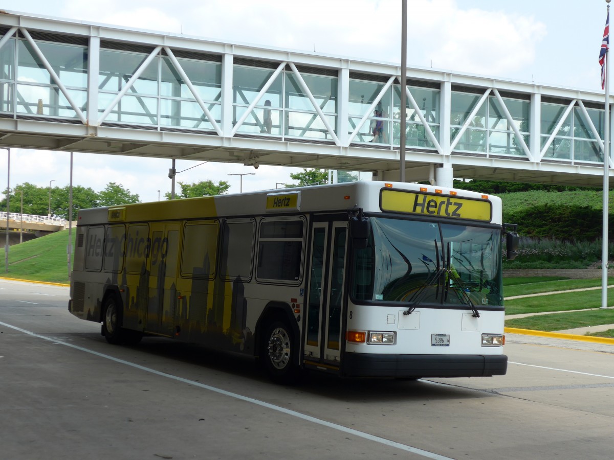 (153'382) - Hertz, Chicago - Nr. 8/5396 N - Gillig am 20. Juli 2014 in Chicago, Airport O'Hare