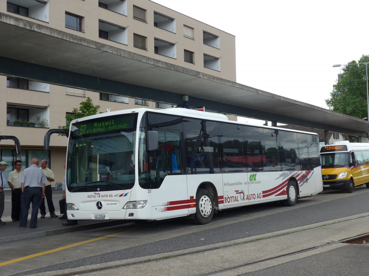 (153'530) - ARAG Ruswil - Nr. 31/LU 15'764 - Mercedes am 2. August 2014 beim Bahnhof Sursee