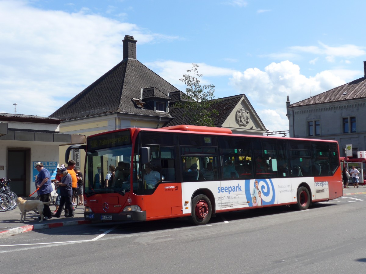 (153'659) - SWK Konstanz - Nr. 62/KN-C 1162 - Mercedes am 4. August 2014 beim Bahnhof Konstanz