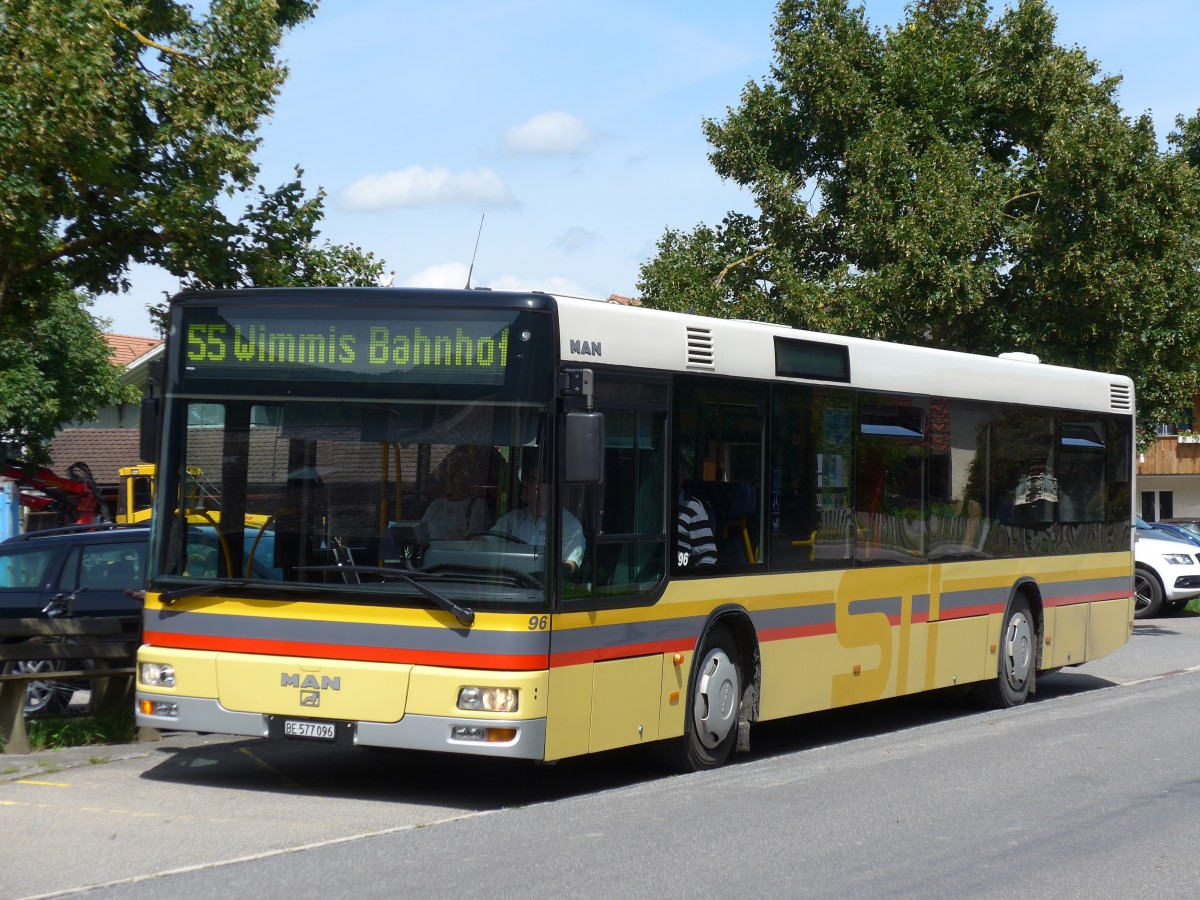 (153'978) - STI Thun - Nr. 96/BE 577'096 - MAN am 17. August 2014 in Reutigen, Viehschauplatz