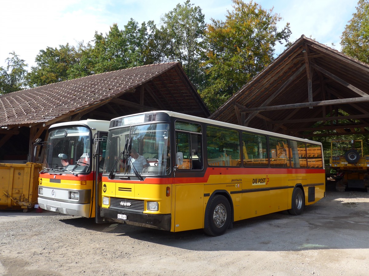 (155'533) - Barenco, Faido - TI 174 U - NAW/Hess (ex Buzzi, Bern; ex TSB Seelisberg; ex Engeloch, Riggisberg Nr. 1; ex P 24'431) am 5. Oktober 2014 in Oberburg, Ziegelgut