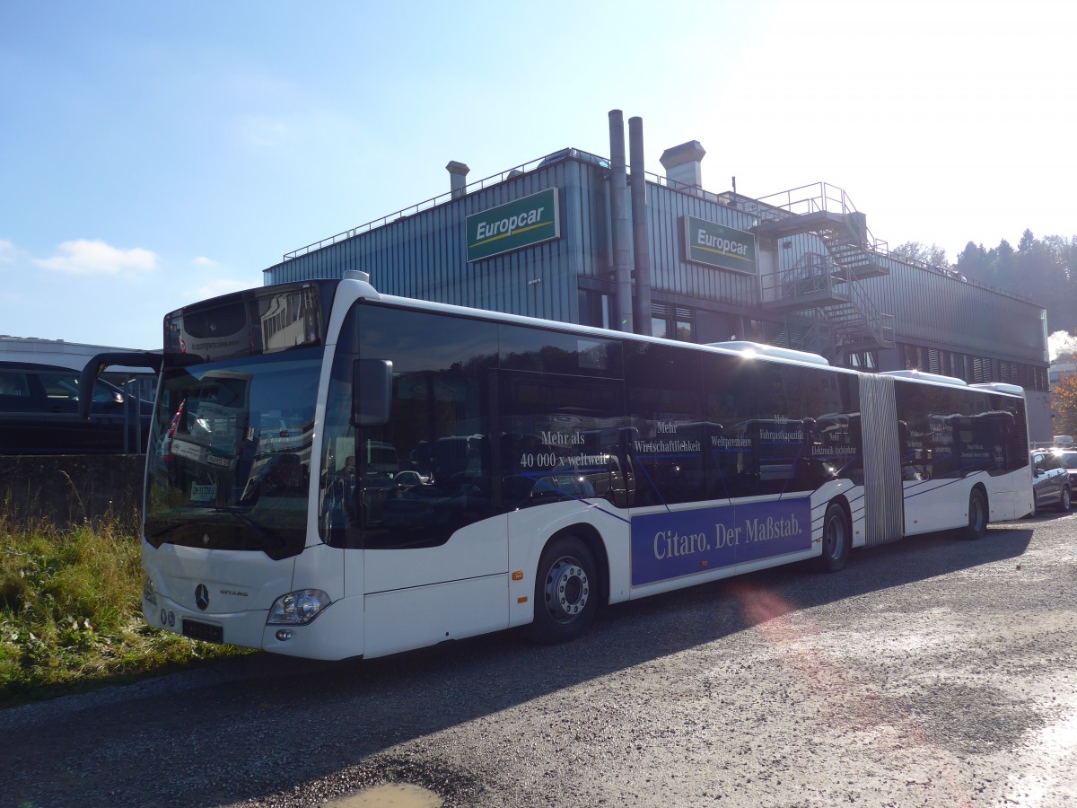 (156'464) - EvoBus, Kloten - ZH 31'728 U - Mercedes am 7. November 2014 in Kloten, EvoBus