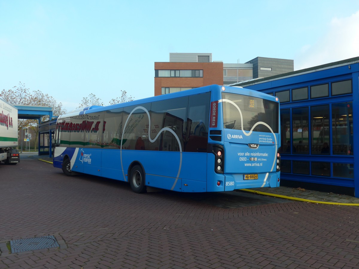 (156'986) - ARRIVA - Nr. 8580/46-BBG-6 - VDL am 20. November 2014 beim Bahnhof Hoogeveen