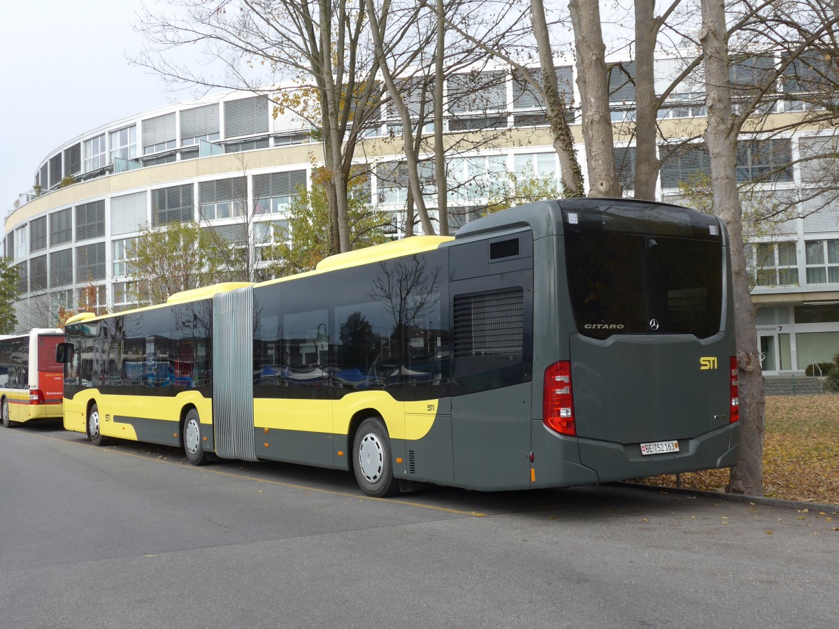 (157'580) - STI Thun - Nr. 163/BE 752'163 - Mercedes am 28. November 2014 bei der Schifflndte Thun