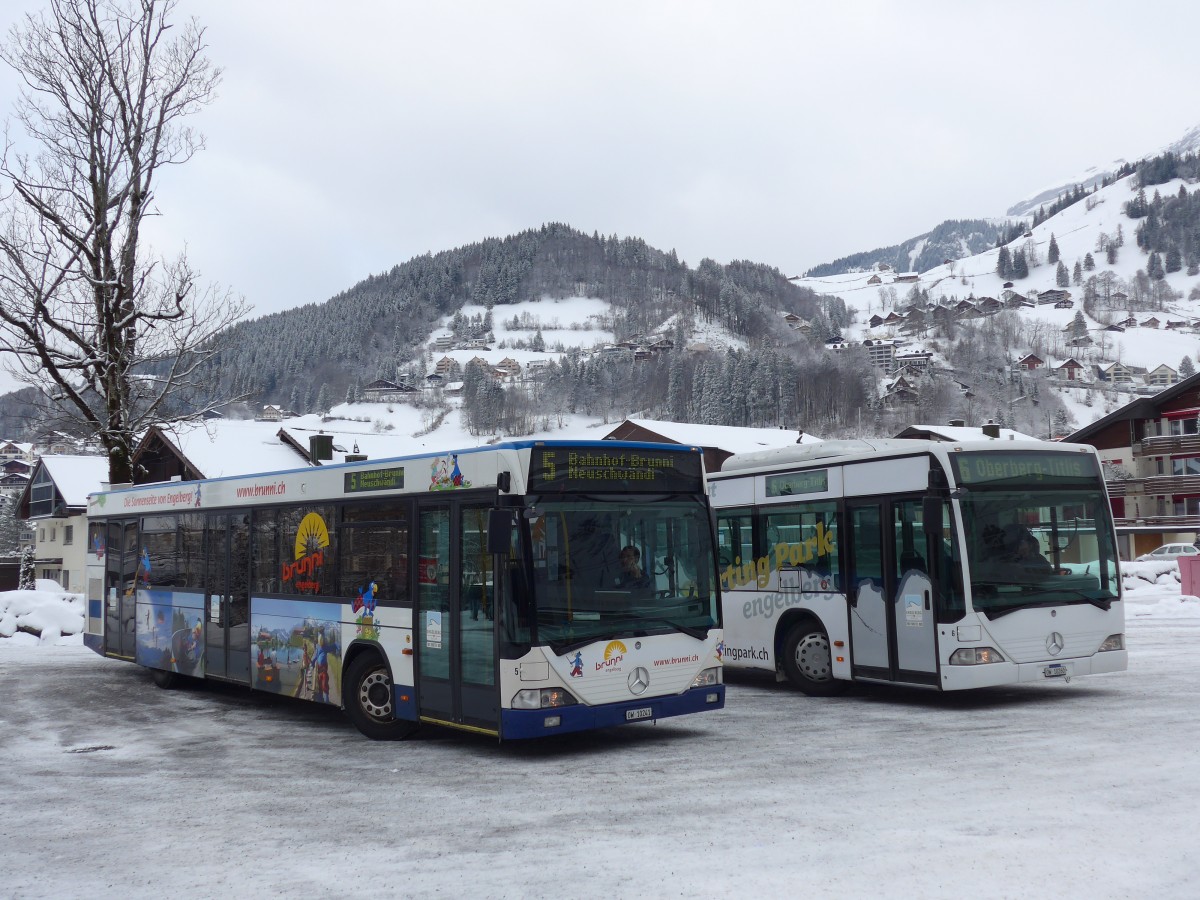 (157'949) - EAB Engelberg - Nr. 5/OW 10'241 - Mercedes/Hess (ex ZVB Zug Nr. 155; ex ZVB Zug Nr. 55) am 26. Dezember 2014 in Engelberg, Titlisbahnen