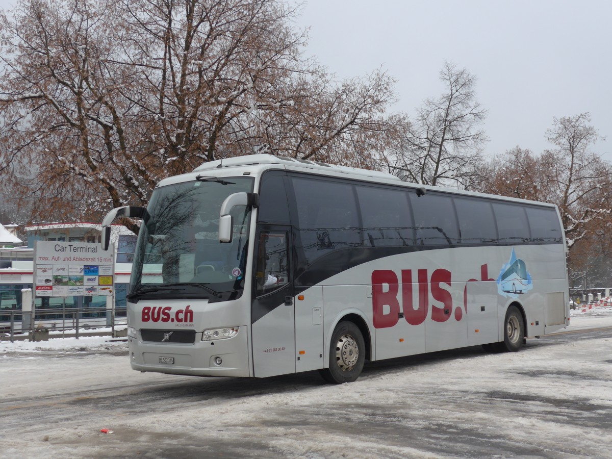 (158'111) - Hermann, Niederwangen - BE 562'385 - Volvo am 2. Januar 2015 in Thun, CarTerminal