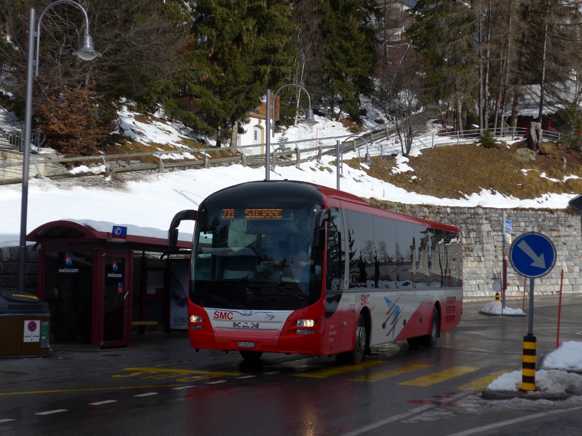 (158'193) - SMC Montana - Nr. 33/VS 224'533 - MAN am 4. Januar 2015 in Crans-Montana, Albert I