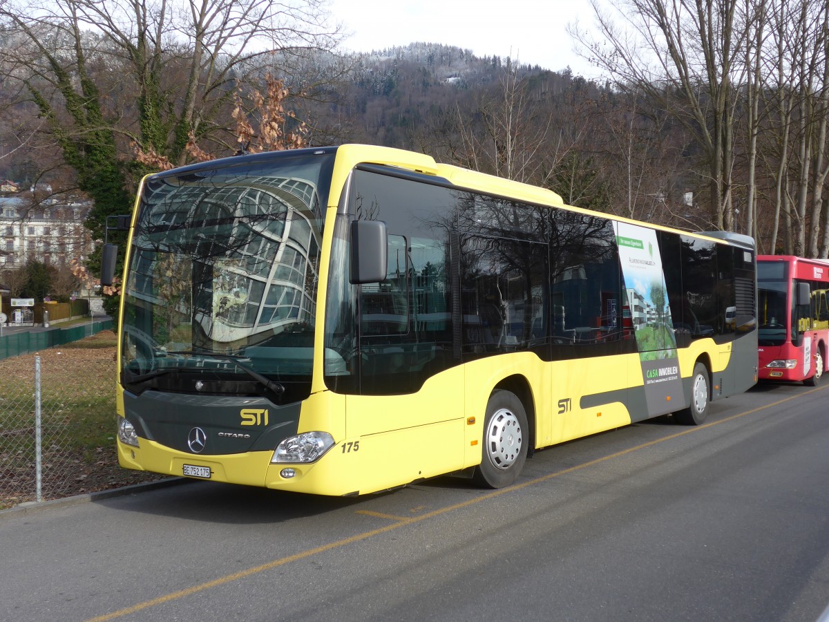 (158'501) - STI Thun - Nr. 175/BE 752'175 - Mercedes am 24. Januar 2015 bei der Schifflndte Thun