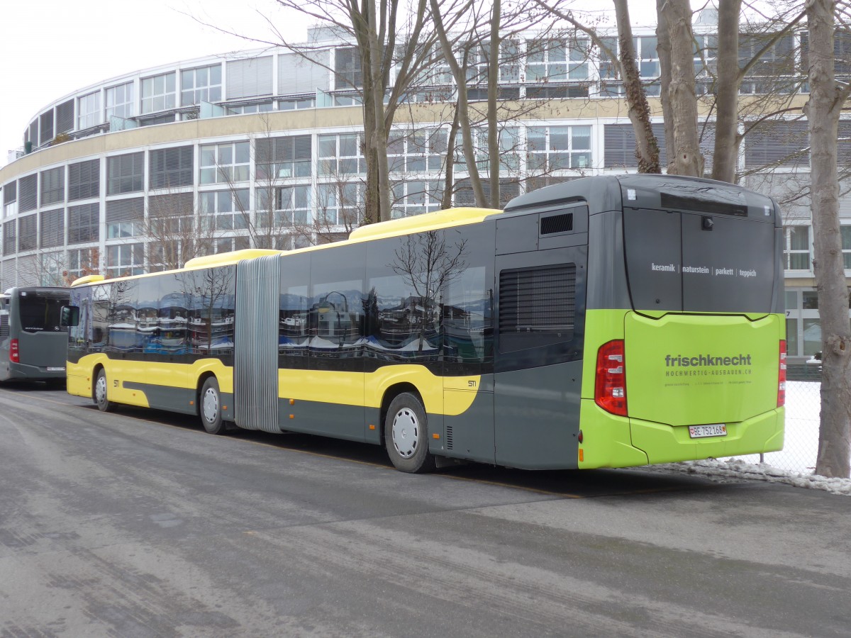 (158'506) - STI Thun - Nr. 168/BE 752'168 - Mercedes am 28. Januar 2015 bei der Schifflndte Thun