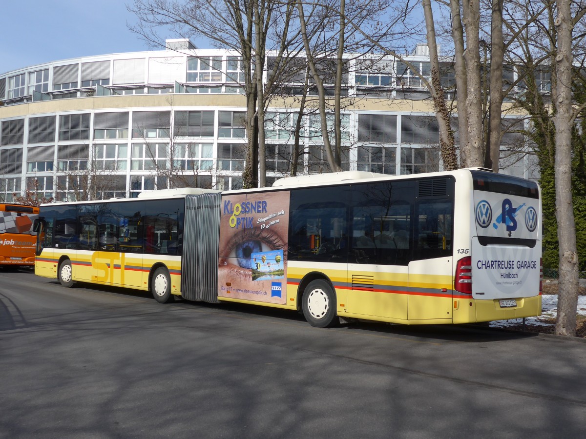 (158'690) - STI Thun - Nr. 135/BE 801'135 - Mercedes am 13. Februar 2015 bei der Schifflndte Thun