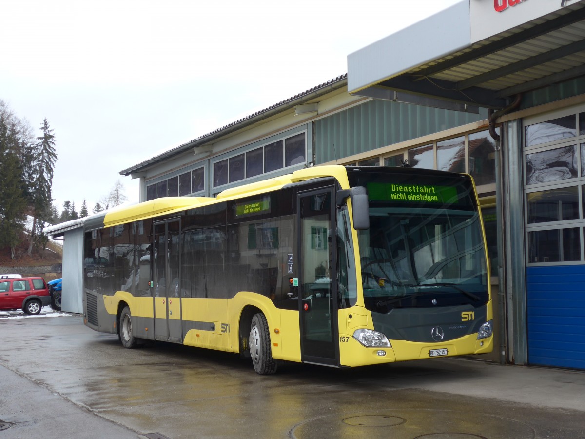 (158'921) - STI Thun - Nr. 157/BE 752'157 - Mercedes am 1. Mrz 2015 in Teuffenthal, Garage Moser