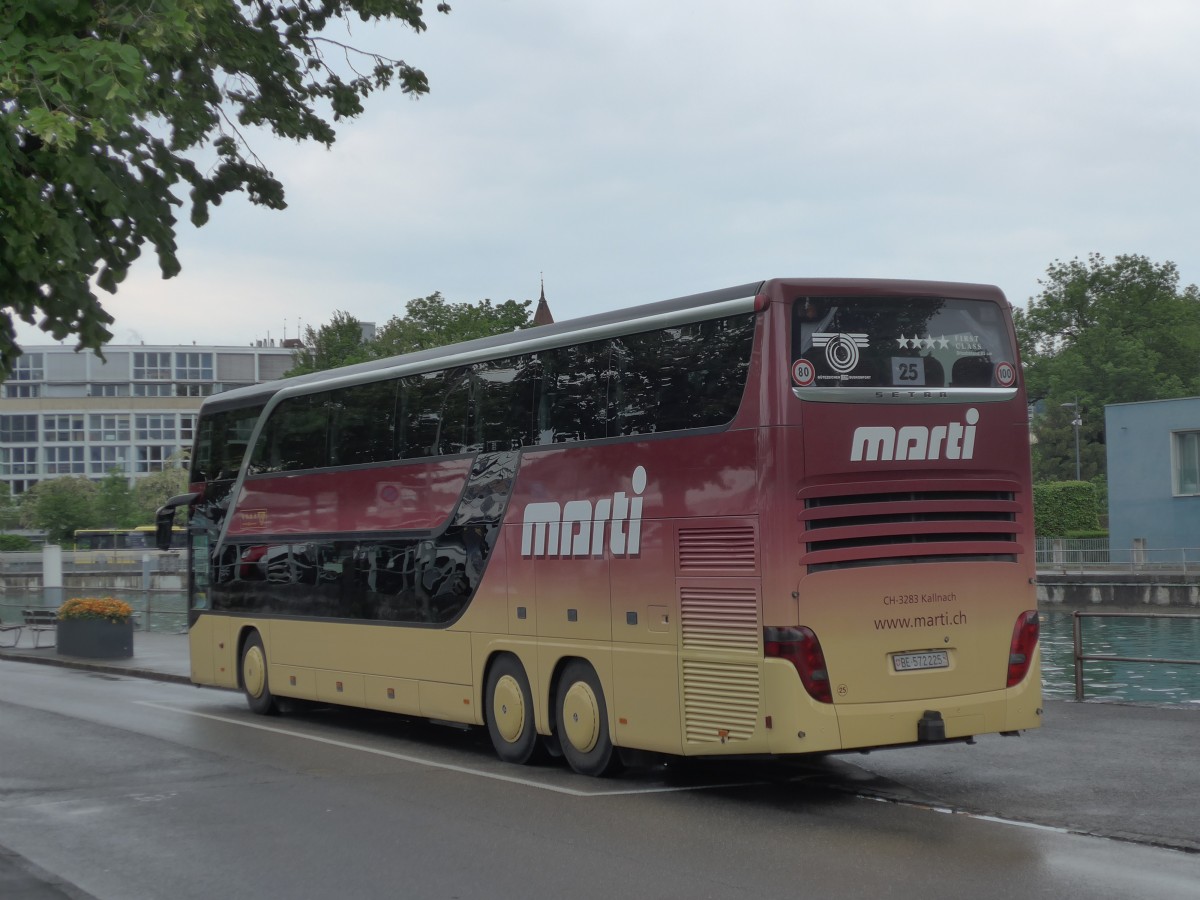 (160'573) - Marti, Kallnach - Nr. 25/BE 572'225 - Setra am 21. Mai 2015 bei der Schifflndte Thun