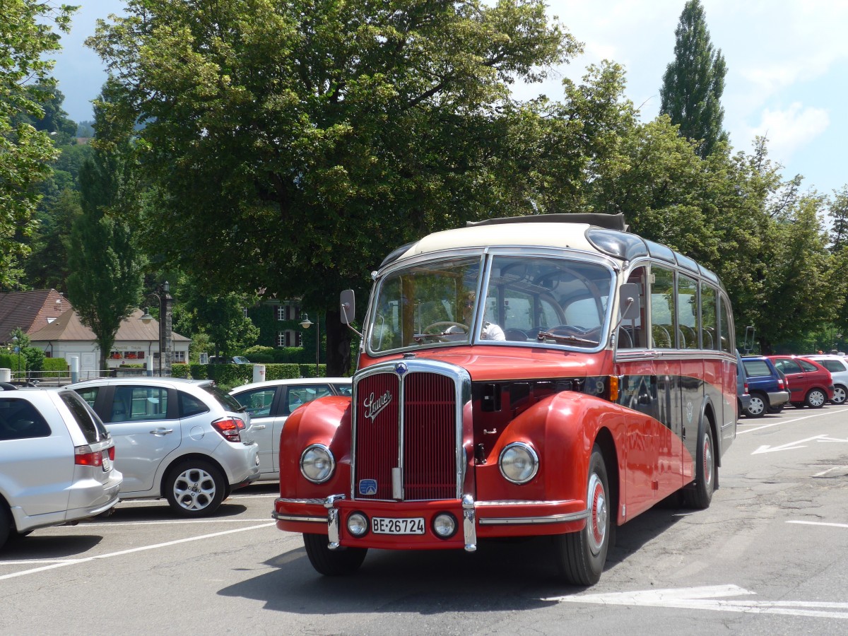 (162'178) - Gafner, Gwatt - Nr. 9/BE 26'724 - Saurer/R&J (ex ASKA Aeschi Nr. 9) am 17. Juni 2015 in Thun, CarTerminal