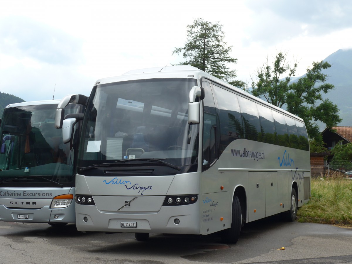 (162'393) - Vallon Voyages, Fleurier - NE 119'081 - Volvo am 20. Juni 2015 in Meiringen, Balm