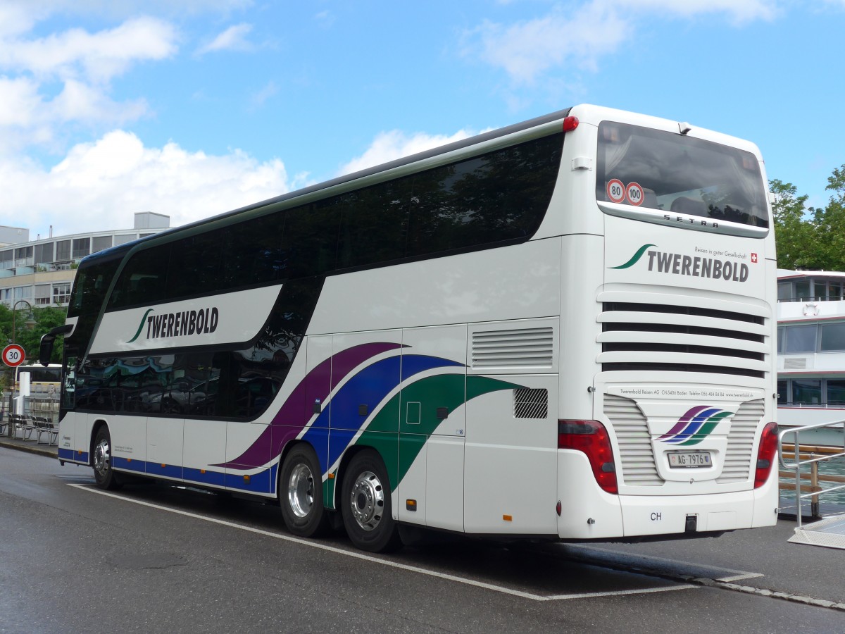 (162'473) - Twerenbold, Baden - Nr. 50/AG 7976 - Setra am 23. Juni 2015 bei der Schifflndte Thun