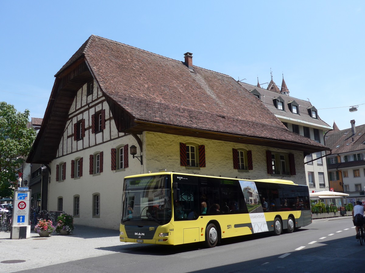 (162'919) - STI Thun - Nr. 148/BE 801'148 - MAN am 4. Juli 2015 in Thun, Sternenplatz