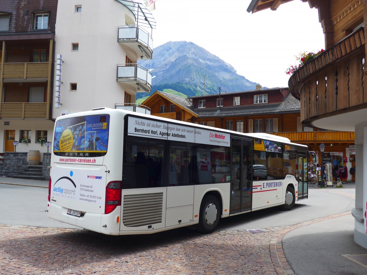 (163'143) - Portenier, Adelboden - Nr. 5/BE 26'710 - Setra am 26. Juli 2015 in Adelboden, Dorfstrasse