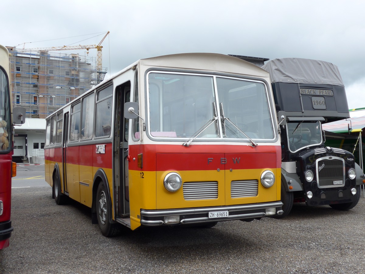 (163'571) - Aus der Schweiz: Trb, Oberrieden - Nr. 12/ZH 69'651 - FBW/R&J (ex Ryffel, Uster Nr. 12) am 16. August 2015 in Schaan, Wohnbustreffen