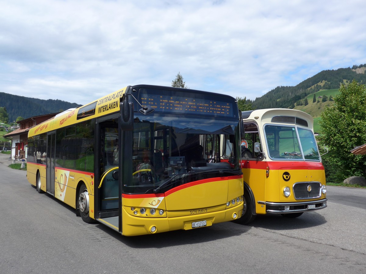 (163'806) - PostAuto Bern - BE 610'537 - Solaris am 23. August 2015 in Habkern, Zundli