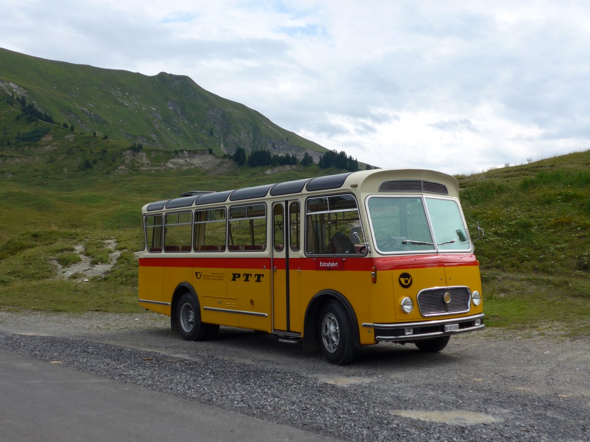 (163'831) - Rentsch, Gunten - BE 823'203 - FBW/Gangloff (ex P 23'203; ex P 21'003) am 23. August 2015 in Habkern, Lombachalp