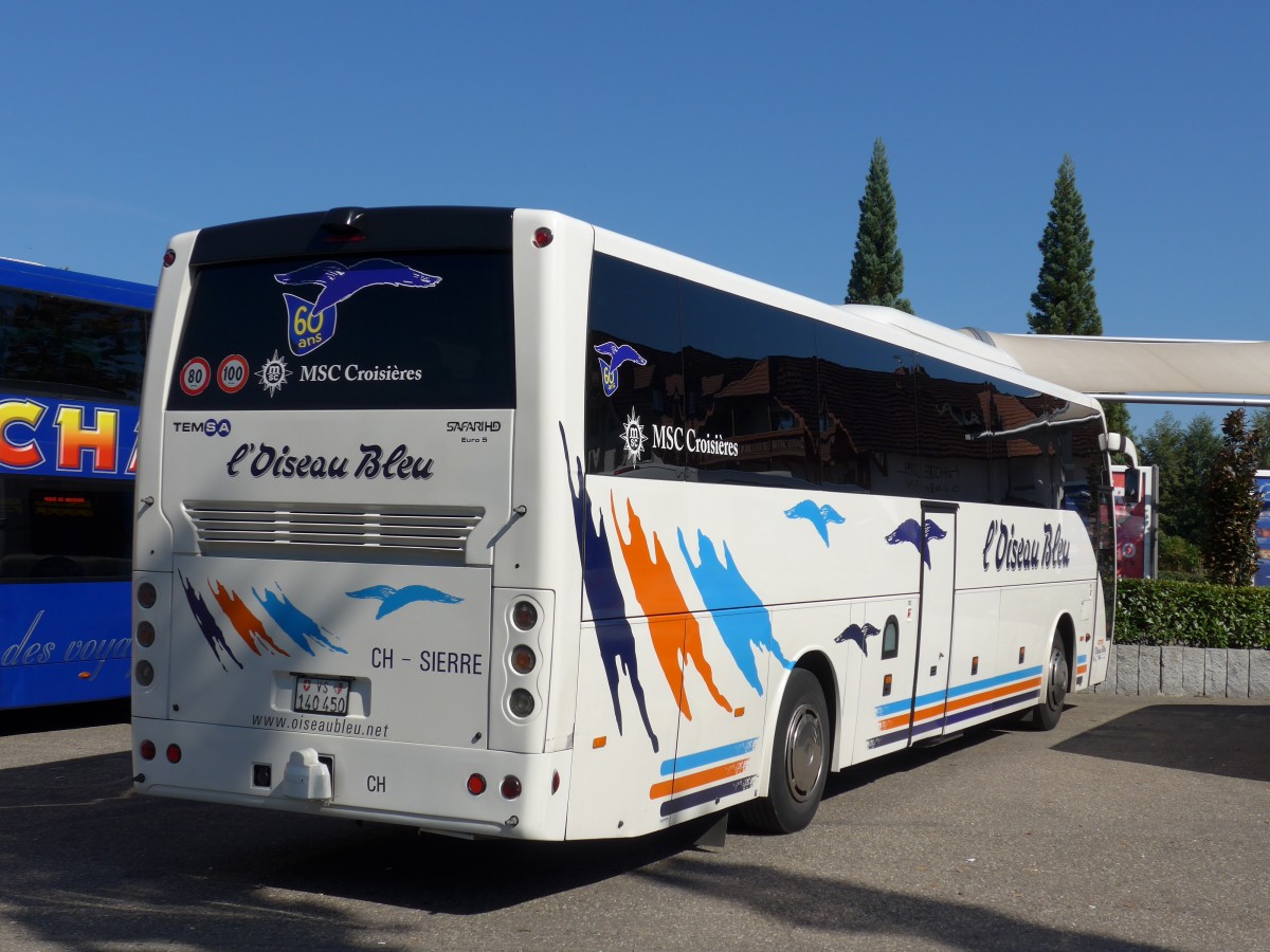 (165'487) - Aus der Schweiz: L'Oiseau Bleu, Sierre - VS 140'450 - Temsa am 21. September 2015 in Rust, Europapark