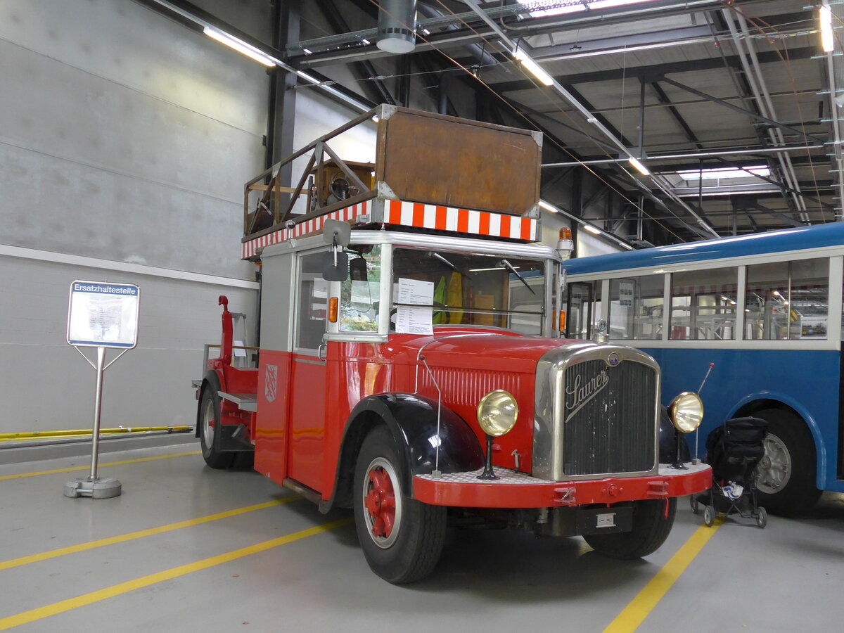 (165'850) - WV Winterthur - Saurer/Saurer (ex Bus Nr. 2) am 26. September 2015 in Winterthur, Depot Grzefeld