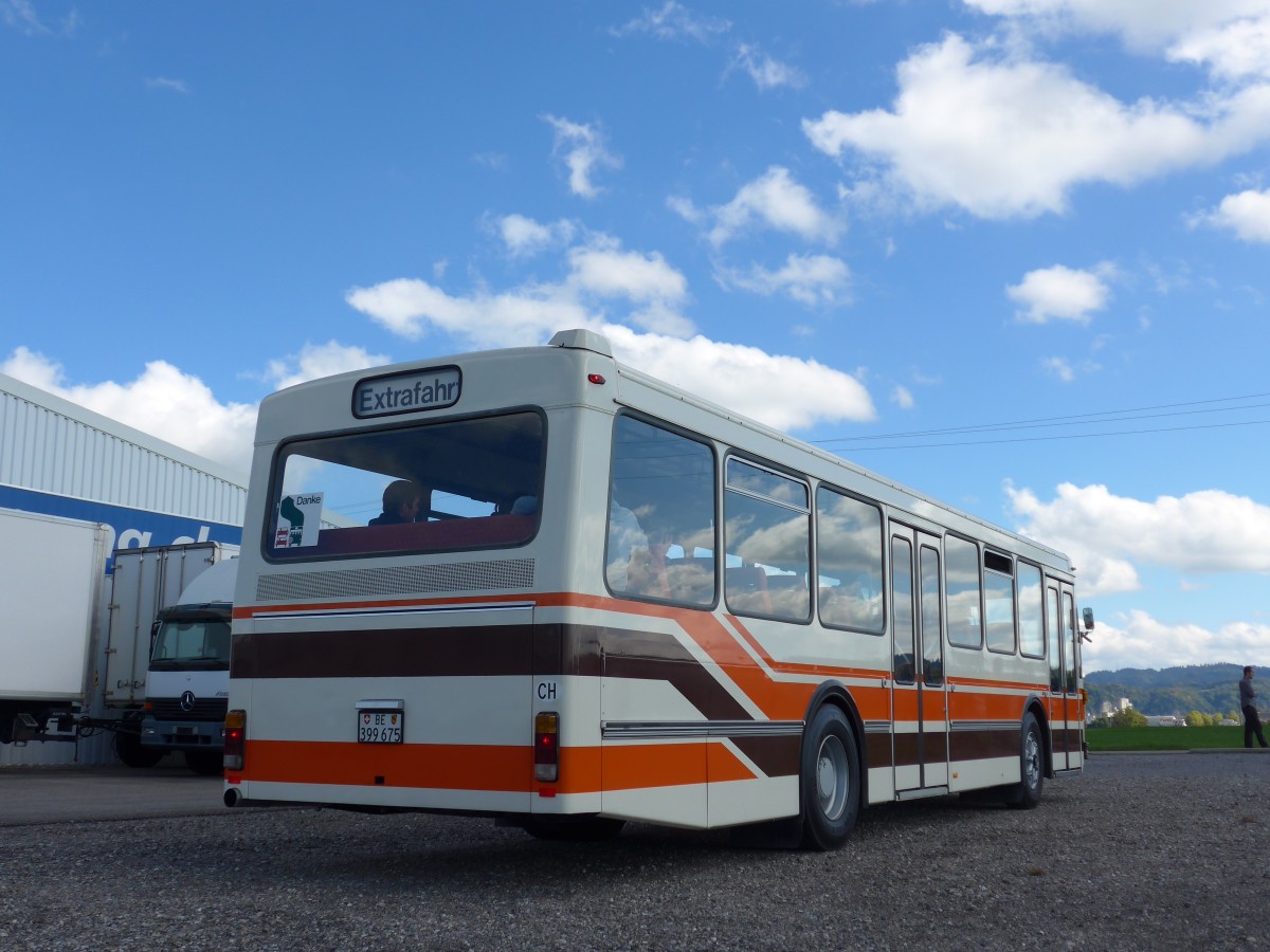 (165'990) - Wegmller, Mnsingen - BE 399'675 - FBW/R&J (ex Bamert, Wollerau) am 4. Oktober 2015 in Lyssach, Lorenz