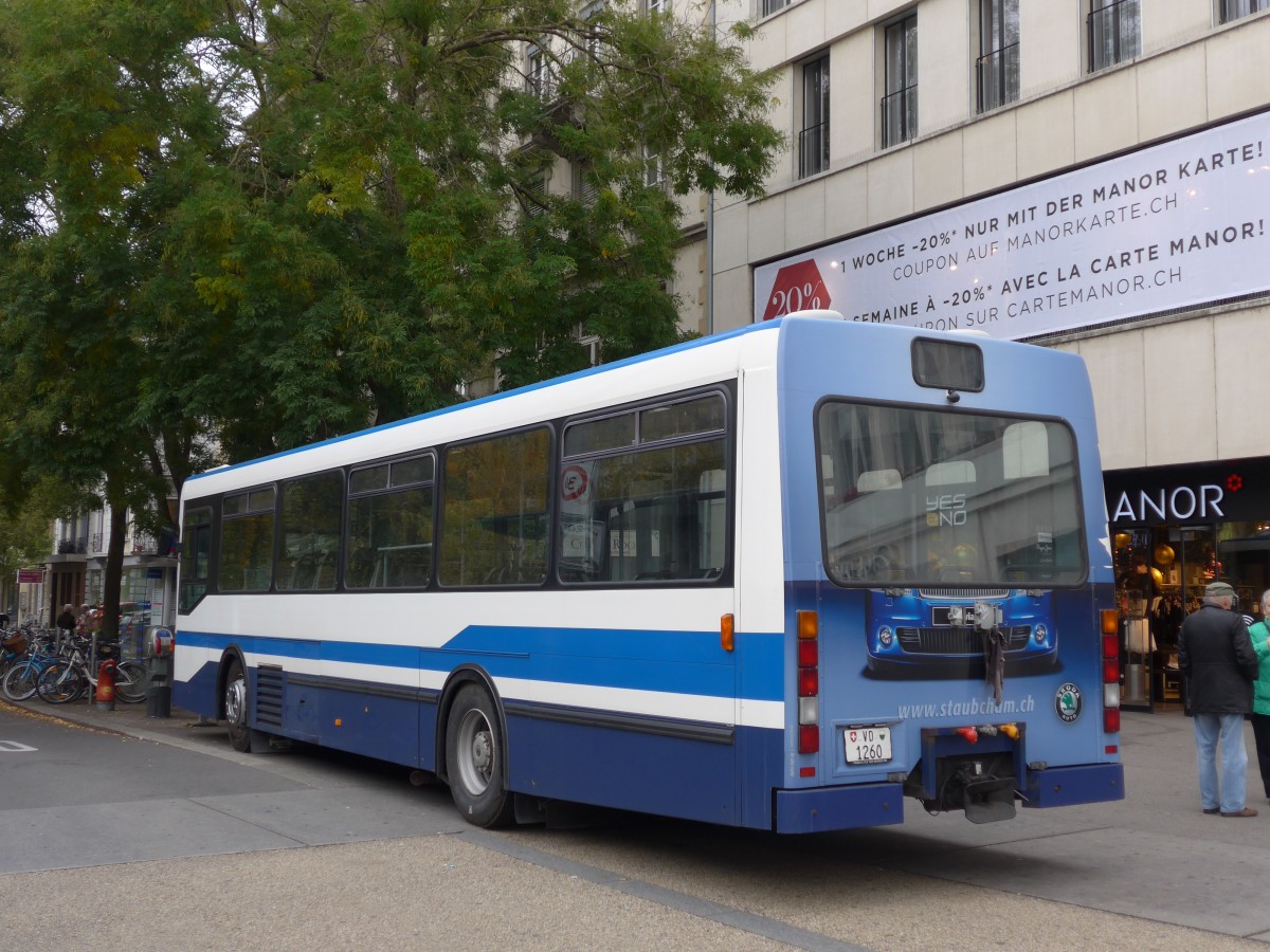 (166'354) - ZVB Zug (Rtrobus) - VD 1260 - NAW/Hess (ex Ruklic, Schaffhausen; ex ZVB Zug Nr. 103; ex ZVB Zug Nr. 93) am 24. Oktober 2015 in Biel, Zentralplatz