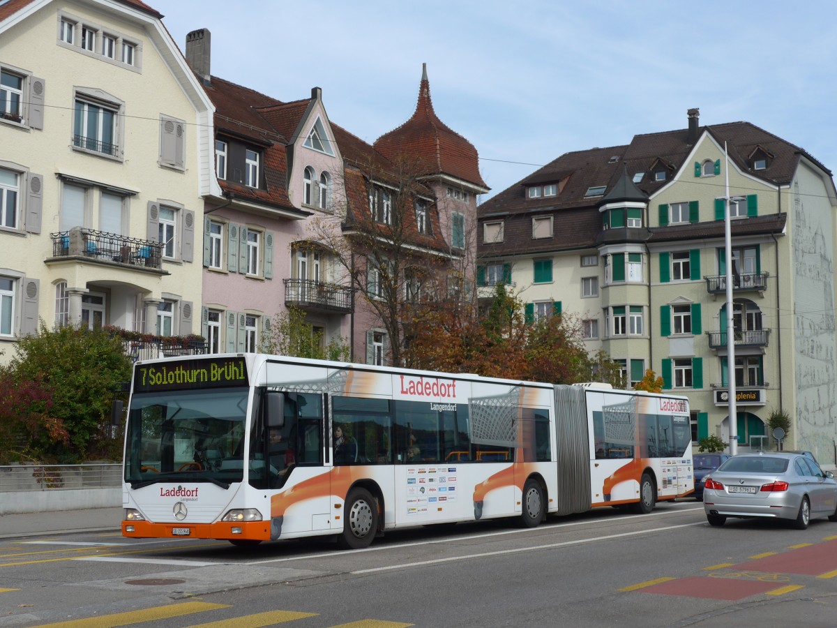 (166'475) - BSU Solothurn - Nr. 48/SO 155'948 - Mercedes am 24. Oktober 2015 beim Hauptbahnhof Solothurn