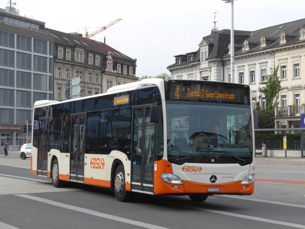 (166'478) - BSU Solothurn - Nr. 94/SO 172'094 - Mercedes am 24. Oktober 2015 beim Hauptbahnhof Solothurn