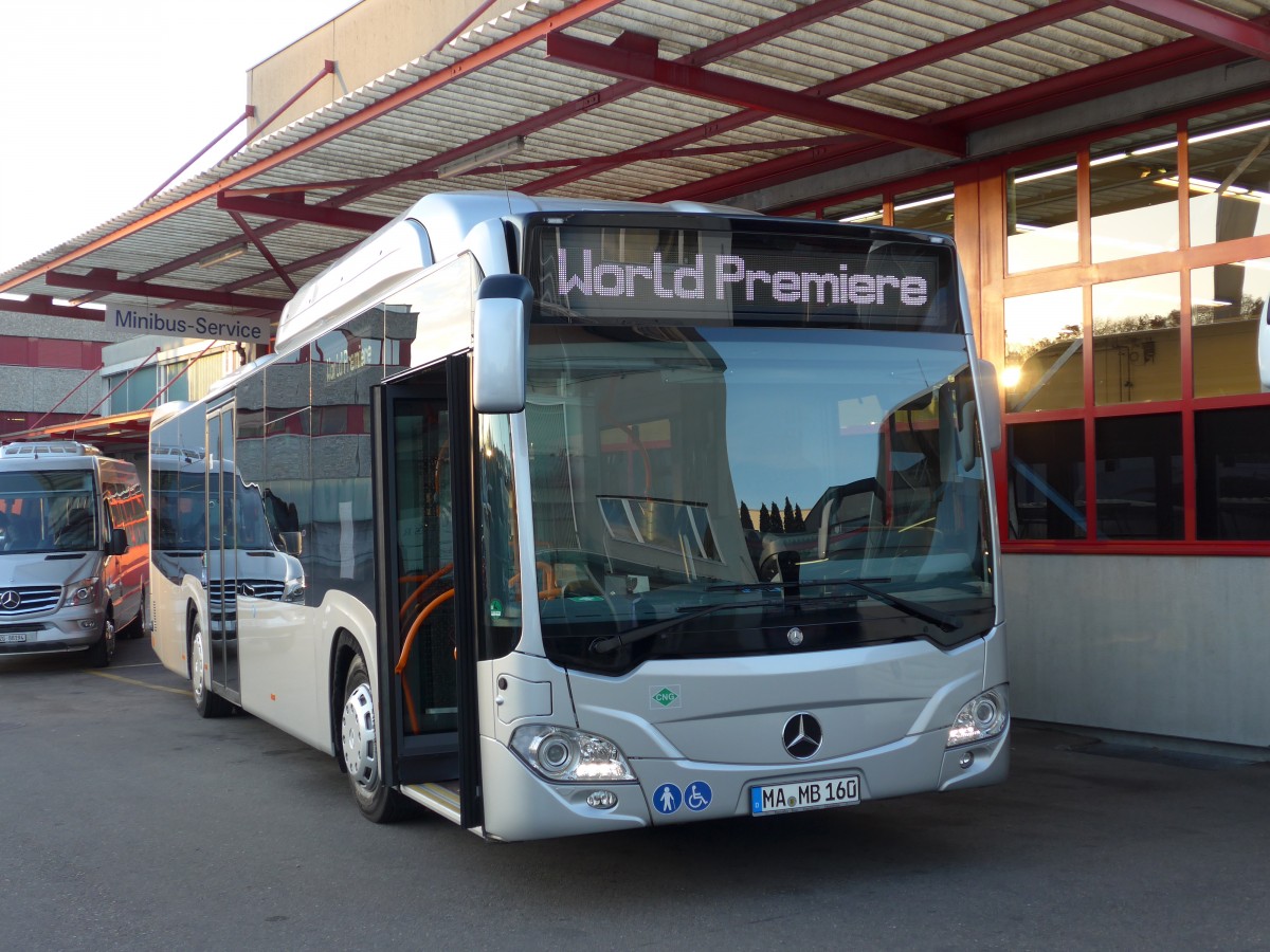 (166'547) - Aus Deutschland: Mercedes, Mannheim - MA-MB 160 - Mercedes am 6. November 2015 in Kloten, EvoBus