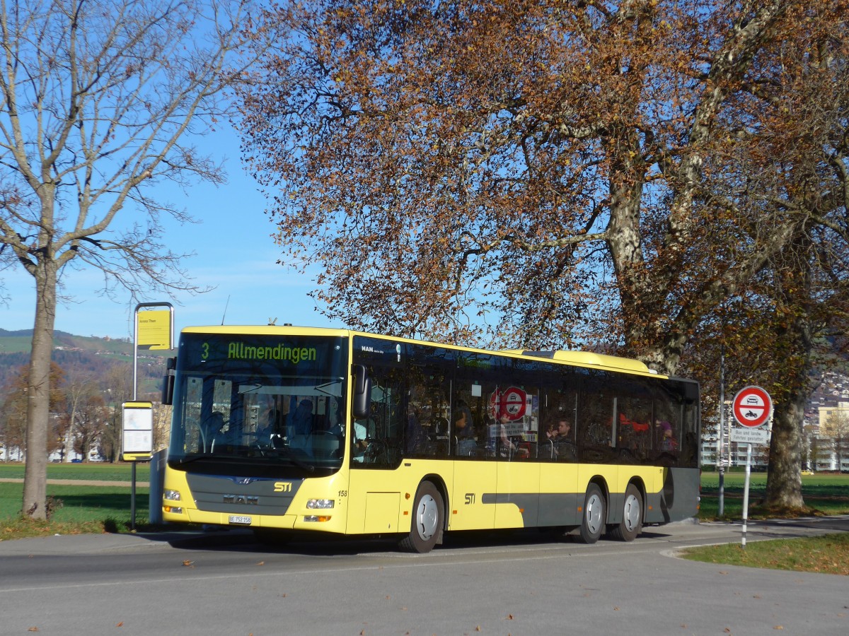 (166'588) - STI Thun - Nr. 158/BE 752'158 - MAN am 8. November 2015 in Thun, Arena Thun