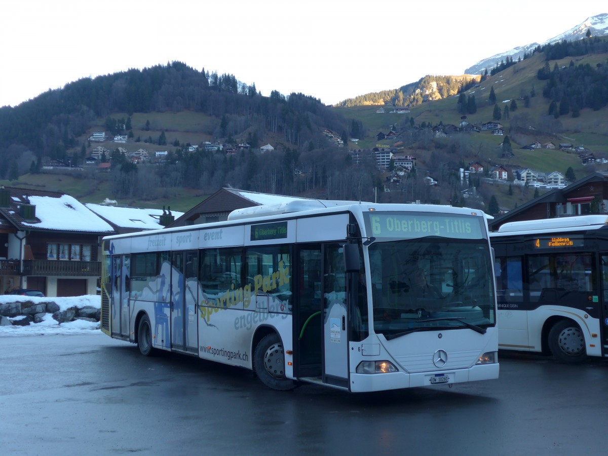 (167'884) - EAB Engelberg - Nr. 6/OW 10'260 - Mercedes (ex TPL Lugano Nr. 10) am 25. Dezember 2015 in Engelberg, Titlisbahnen