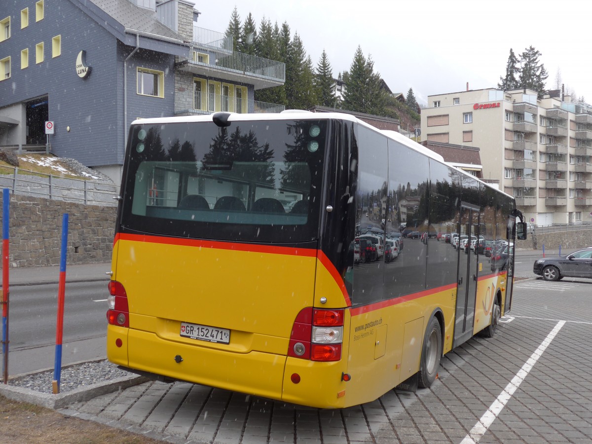 (168'285) - Bossi&Hemmi, Tiefencastel - GR 152'471 - MAN/Gppel am 2. Januar 2016 in Lenzerheide, Voa Principale