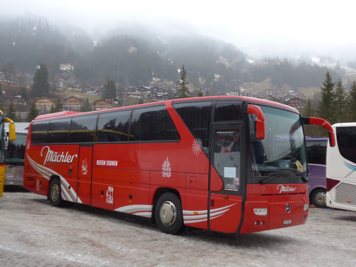 (168'371) - Mchler, Siebnen - SZ 5101 - Mercedes am 9. Januar 2016 in Adelboden, ASB