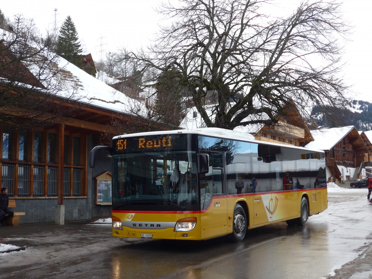 (168'798) - Flck, Brienz - Nr. 0/BE 13'878 - Setra am 21. Februar 2016 in Wasserwendi-Hasliberg, Dorf