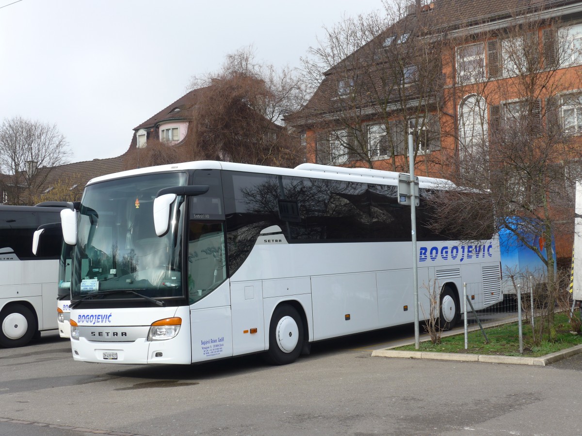 (168'861) - Bogojevic, Zrich - ZH 499'927 - Setra am 24. Februar 2016 in Zrich, Sihlquai