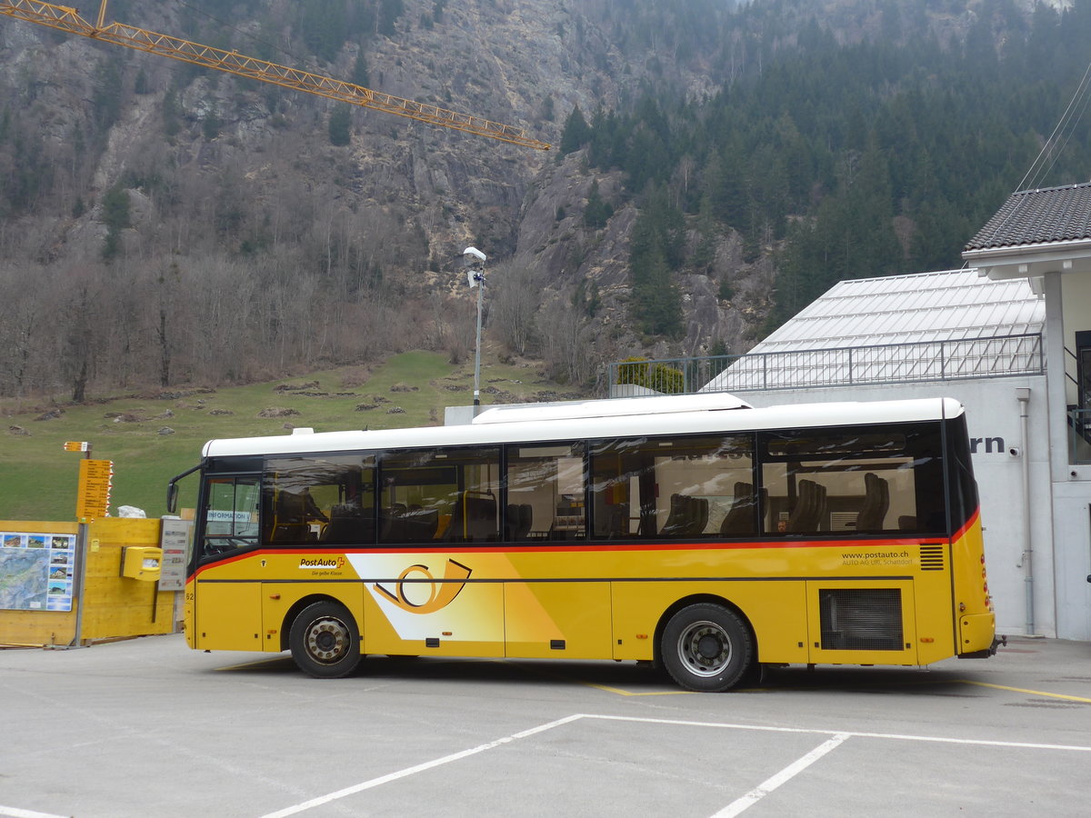 (169'437) - AAGU Altdorf - Nr. 62/UR 9113 - Cacciamali am 25. Mrz 2016 in Golzern, Talstation Seilbahn