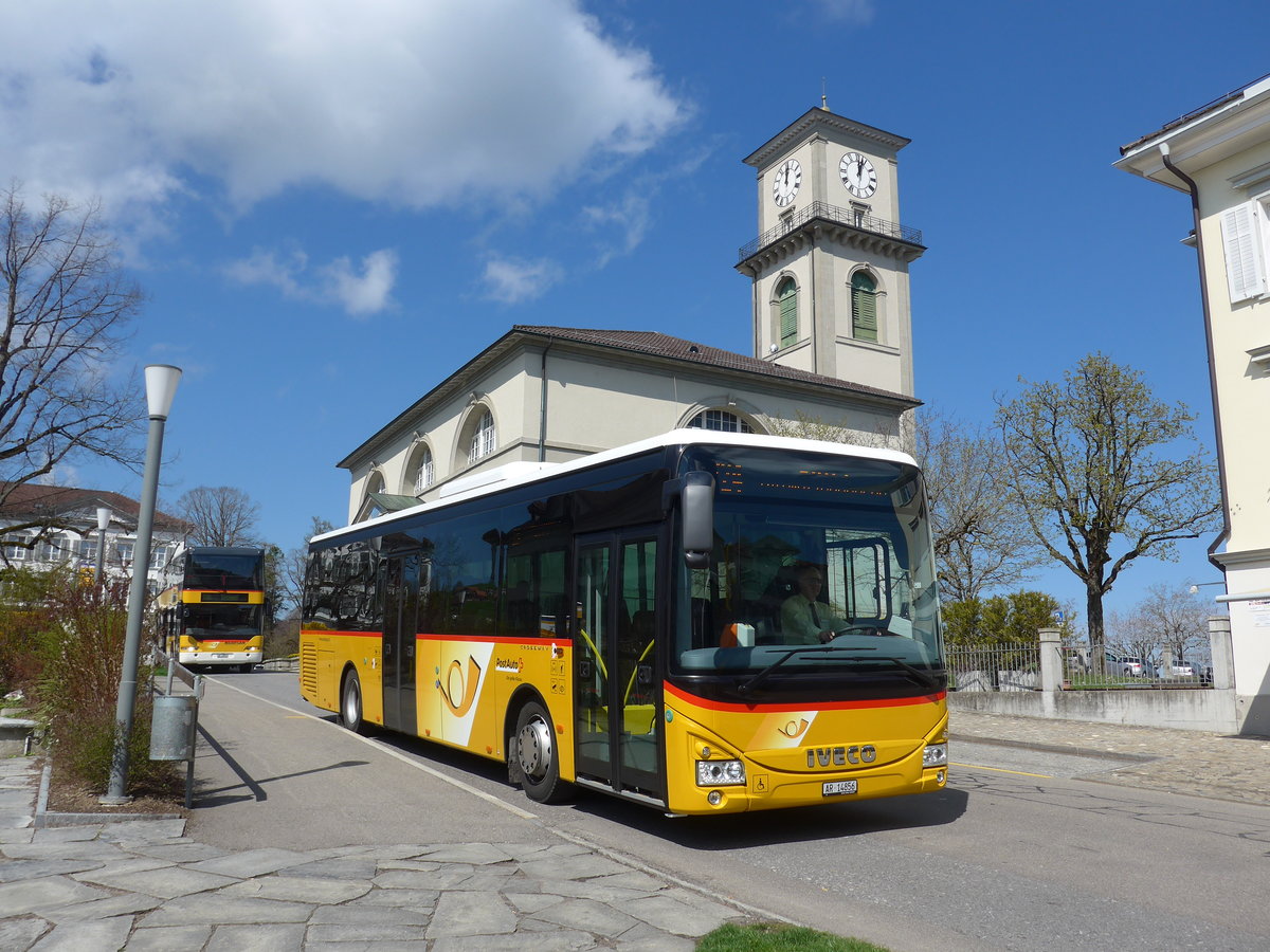 (169'907) - PostAuto Ostschweiz - AR 14'856 - Iveco am 12. April 2016 in Heiden, Post