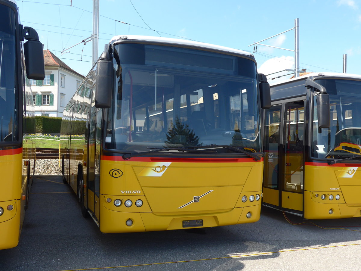 (169'915) - PostAuto Ostschweiz - (AR 14'853) - Volvo am 12. April 2016 in Heiden, Garage