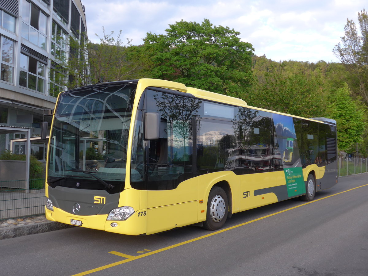 (170'397) - STI Thun - Nr. 178/BE 752'178 - Mercedes am 7. Mai 2016 bei der Schifflndte Thun